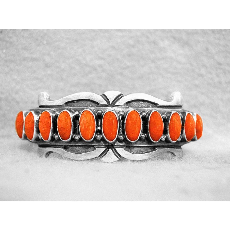 週間ランキング１位獲得 ブレスレット 海外セレクション Navajo ブレスレット Apple Coral スターリング シルバー ビンテージ スタイル ネイティブ アメリカン W ブランドおしゃれ Esperanzaweb Pe
