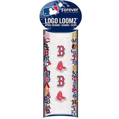 注目ブランド 野球 MLB ベースボール フォーエバーコレクタブルズ アメリカ Pack チャーム Loomz Logo Sox レッド Boston 全米 メジャー その他関連グッズ