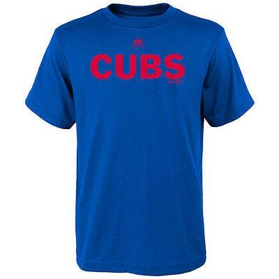 品多く 全米 メジャー アメリカ 野球 MLB ベースボール マジェスティック Majestic Tシャツ Wordmark Team Base Cool Royal ユース Cubs Chicago その他野球ウエア