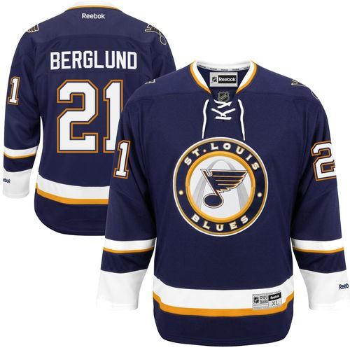 ホッケー NHL カナダ アメリカ 北米 USA メジャー リーボック Reebok Patrik Berglund St. Louis Blues Navy Blue Alternate Premier Jersey