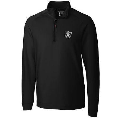 第1位獲得 レプリカ ユニフォーム 応援 フットボール Nfl カッター バック Cbuk By Cutter Buck Oakland Raiders Black Jackson Half Zip Overknit Jacket 人気絶頂 Www Ladislexia Net