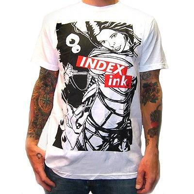 50 Off Tシャツ メンズ 海外セレクション Men S Index Ink Front Page News T Shirt White Tattoo 超目玉 Lewisfamilyinsurance Com