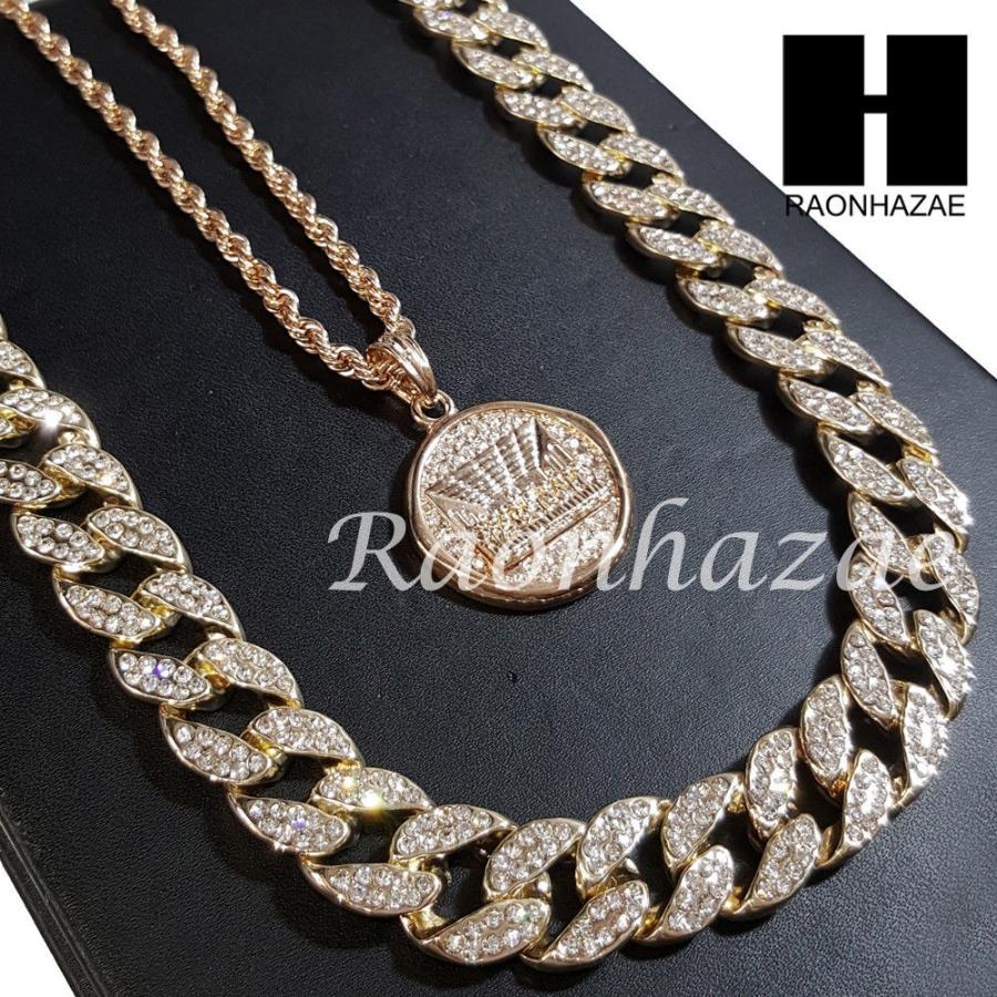激安本物 チェーン 安心の国内発送 海外輸入 ネックレス S191 Necklace 30 Cuban Miami Out Iced 15mm Round Cz Supper Last Pt Gold 14k New ジュエリー ヒッピホップ アメリカン メンズアクセサリー Canteiro Com Br