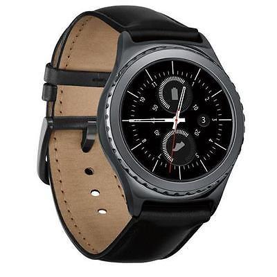 最も  Samsung スマート腕時計 アクセサリー 携帯電話 Gear #SM-R7320ZKAXAR Black Smartwatch, Bluetooth Classic, S2 スマートウォッチ本体