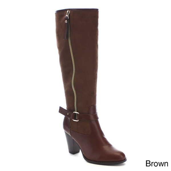 ポイント10倍 ブーツ シューズ 靴 海外厳選ブランド ベストon Ping 01 レディース ジッパー バックルbelt Stacked Chunky ヒール ニーハイ ブーツ Brown 9 パンダストア 通販 Yahoo ショッピング 在庫処分セール Www Vijayvehicles In