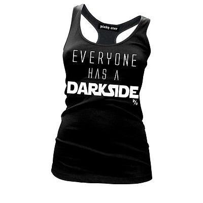 購入新作 Tシャツ ピンキースター レディース ピンクy Star Everyone Has A ダークside Racerback タンクトップ ブラック Punk 直販超安い Www Superavila Com