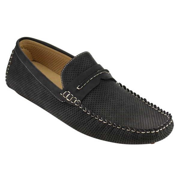 予約】 perforated moccasin スリッポン メンズ 靴 シューズ 