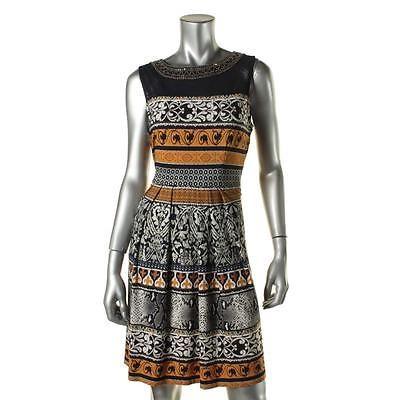 直営店限定 ドレス ワンピース Sandra Darren Sandra Darren 3605 レディース ネイビー Embellished ノースリーブ カジュアル ドレス 10 Bhfo ふるさと納税 Skylanceronline Com