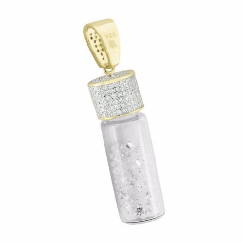 最高級 ジュエリー チェーン ネックレス マスターオブブリング ゴールド トーン Bottle ペンダント Floating ストーンs ゴールド シルバー メンズ New ネックレス ペンダント 重要 納期についてご確認ください 取寄せの為 10 19日程度かかります Folliq4 Com