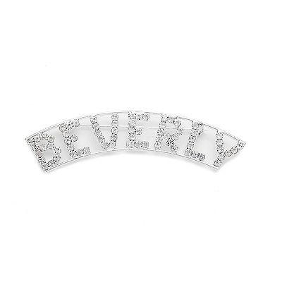 品質満点！ ブローチ ピン ファッション ジュエリー Detti Pin Name Crystal 'BEVERLY' Silver Originals ブローチ