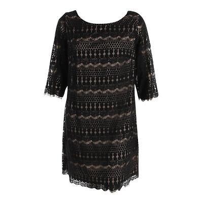 即納最大半額 ジェシカハワード ドレス ワンピース Jessica Howard 9798 レディース ブラック Lace 3 4 スリーブs Cocktail ドレス Plus w Bhfo 正規店仕入れの Clinilab Net