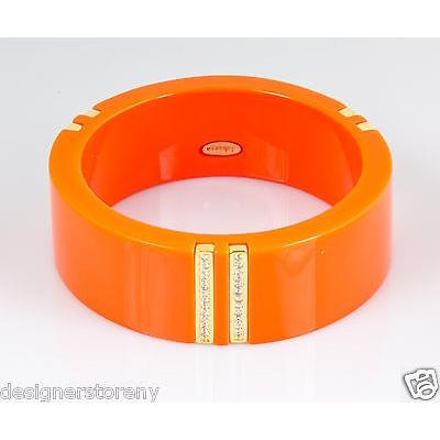 全国宅配無料 ブレスレット ハウスオブハーロウ Isharya Orange Papaya Vendome Lily Resin Bangle Bracelet 18k gold plated brass, チブムラ a527812a