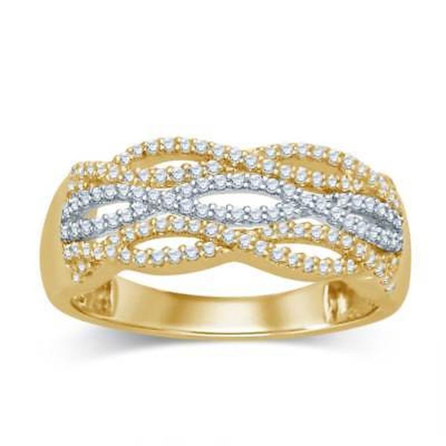 代引不可 結婚式 アニバーサリーバンド アンエンディングラブ Unending Love 14k Two Tone Gold 1 3ct Tdw Fashion Diamond Ring パンダストア 通販 Yahoo ショッピング 初回限定 Www Anokhba Com