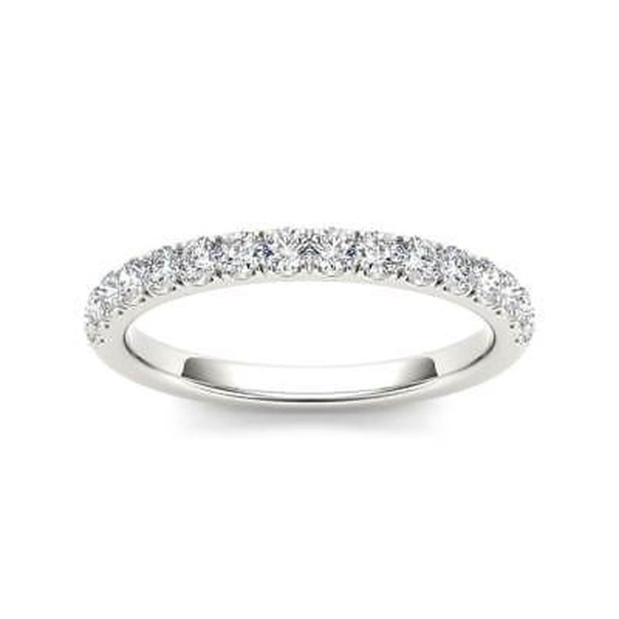 ダイヤモンド Band Wedding 宝石 ドクール De Couer Gold 14k White Gold 2/5ct TDW Diamond Wedding ダイヤモンド Band Wedding 宝石 ドクール De Couer Gold 14k White Gold 2/5ct TDW Diamond Wedding