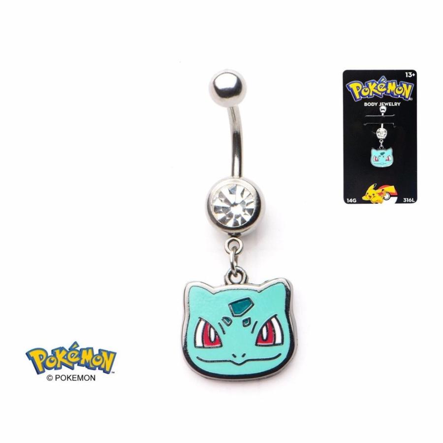 ボディピアスジュエリー ポケモン Pokemon Bulbasaur Head Offically Licensed 14g 7 16 Navel Dangle Charm パンダストア 通販 Yahoo ショッピング