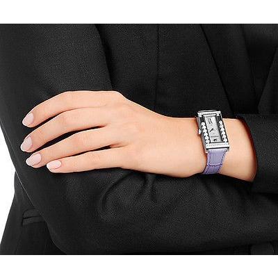 一番の贈り物 クリスマス プレゼント スチール ステンレス レザー Lilac 腕時計 スクエア クリスタル ラブly スワロフスキ ジュエリー 海外セレクション 円高還元セール開催中 バイヤー厳選 メンズ腕時計