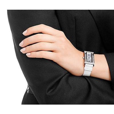逸品 クリスマス プレゼント スチール ステンレス レザー ホワイト 腕時計 スクエア クリスタル ラブly スワロフスキ ジュエリー 海外セレクション 円高還元セール開催中 バイヤー厳選 メンズ腕時計