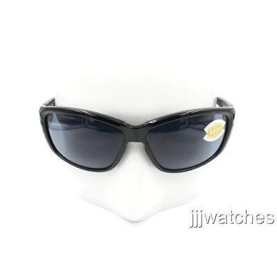 サングラス コスタデルマール New Costa Del Mar Luke Shiny Black Gray Polarized Sunglasses LK 11 OGP