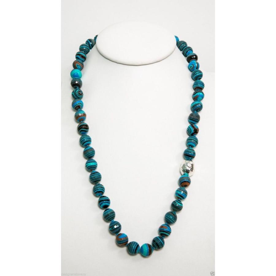 好評 ジェムストーン 海外セレクション Simon Sebbag Sterling Silver 24 Mixed Blue Calsilica Beads Necklace Nb105 Mbc24 数量限定 特売 Secretoftheislands Com
