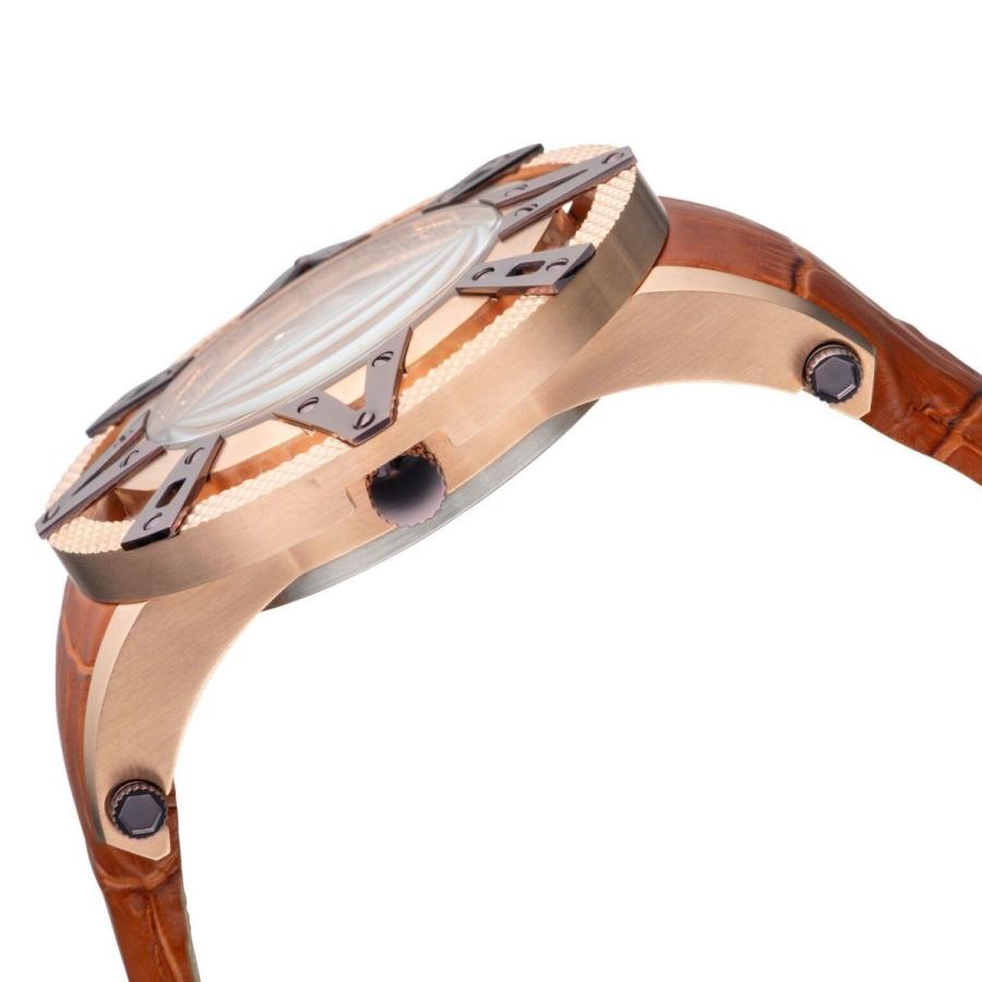 品質検査済 海外買付直輸入ブランド メンズ Watch Stones Floating Clear Gold Rose Gmt Swiss Star Superlative Xoskeleton Mens エクソスケルトン 腕時計 メンズ腕時計