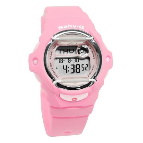 超可爱 カシオ 腕時計 Casio New Watch Band Resin Pink Dial Digital Series Whale Baby-G BG169R-4 腕時計