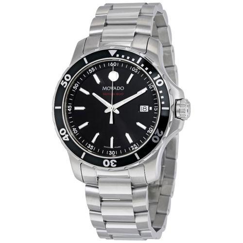 【WEB限定】 腕時計 モバード Movado シリーズ 800 ブラック ダイヤル ステンレス スチール メンズ 腕時計 2600135 腕時計