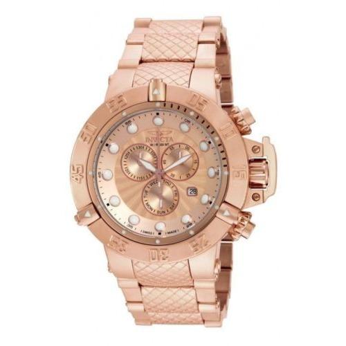 腕時計 インヴィクタ メンズ Invicta Subアクア スイス クロノグラフ ローズ Tone ブレスレット 腕時計 Infinitedentalwellness Com