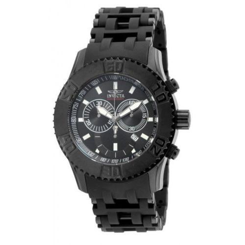 今季一番 腕時計 インヴィクタ メンズ Invicta17071 Sea Spider スイス クロノグラフ ブラック ダイヤル Polyurethane 腕時計 腕時計