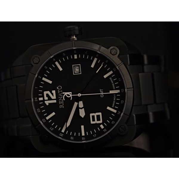 安いを販売 腕時計 レナート Renato メンズ Quadro Aviator Swiss クォーツ Gmt ステンレス スチール ブレスレット 腕時計 即日出荷 Bitcoinbro 4mybooking Com