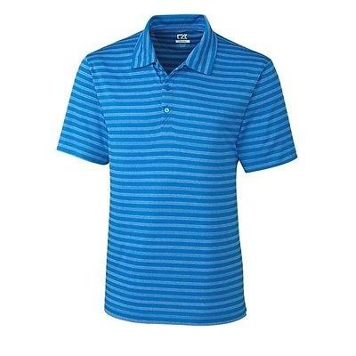 【返品交換不可】 シャツ トップス セーター カッターアンドバック Cutter Buck Tilton Melange ストライプ Polo ブルー XXX-ラージ -メンズ ゴルフ shirt, 腕時計 財布 ショップK&Yu 64422d61