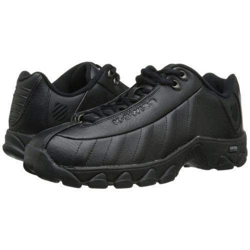 black leather memory foam shoes