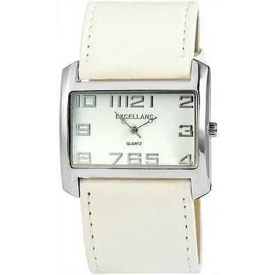 【30％OFF】 FAUX カラー シルバー WEISS クォーツ 腕時計 レディース EXCELLANC エクセランク 腕時計 ジュエリー レザー 20-407 腕時計 腕時計