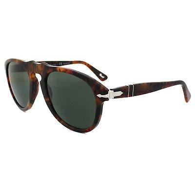 【おトク】 0649 Sunglasses Persol ペルソール サングラス 108/58 52mm Polarized Green Caffe Brown Spotted サングラス