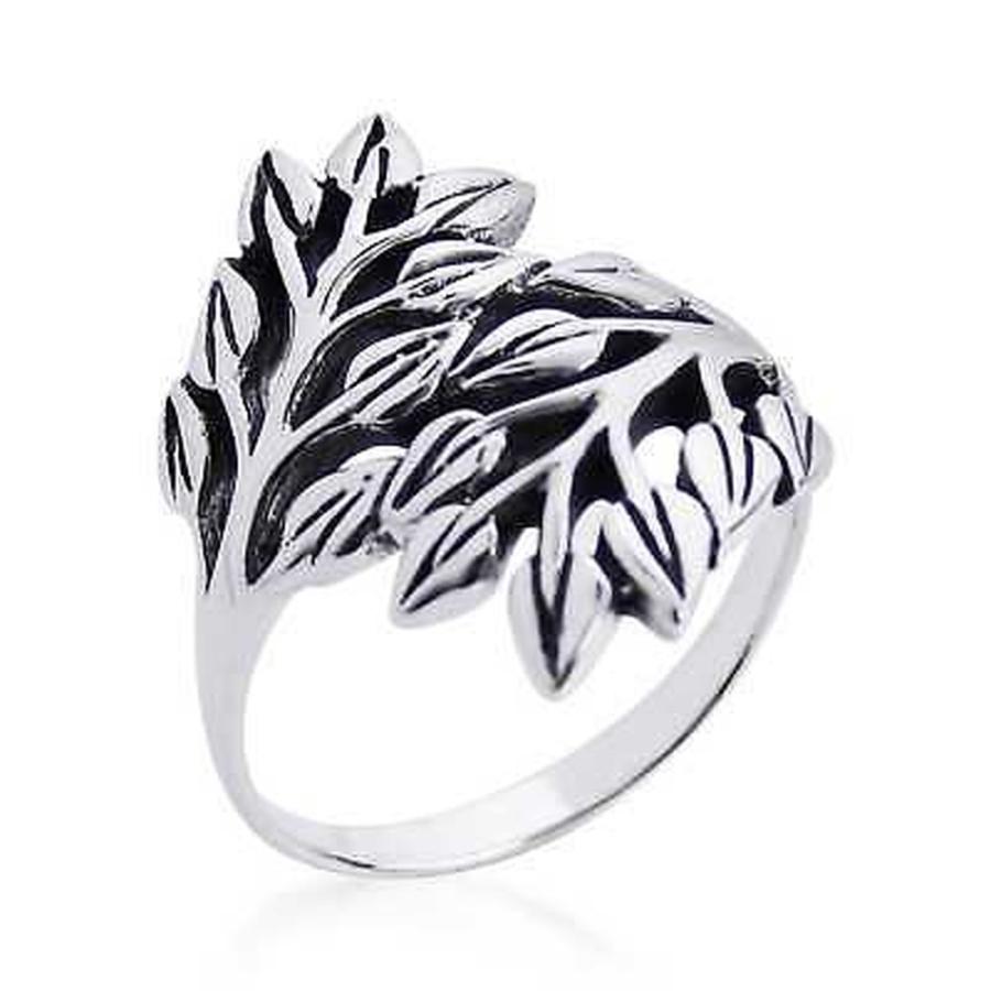 セール 登場から人気沸騰 Sterling Wrap Leaves Double Exotic Nature Handmade アルヴィダ リング Silver (Thailand) Ring 指輪