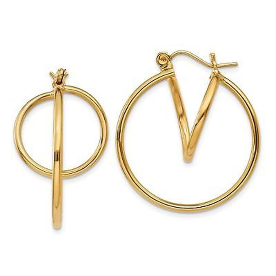 現金特価 Versil 海外直輸入ブランドアクセサリー 14k イエロー ゴールド ファッション サークル フープ イヤリング E パンダストア 通販 Yahoo ショッピング 工場直送 Artech Mi It