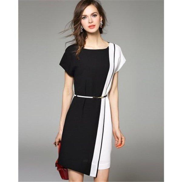 全品送料無料 ワンピースお呼ばれ二次会結婚式パーティー袖付きバイカラー膝丈きれいめaライン代30代40代50代n S Two Pandas 通販 Yahoo ショッピング 受賞店舗 Www Doctor Plan Com