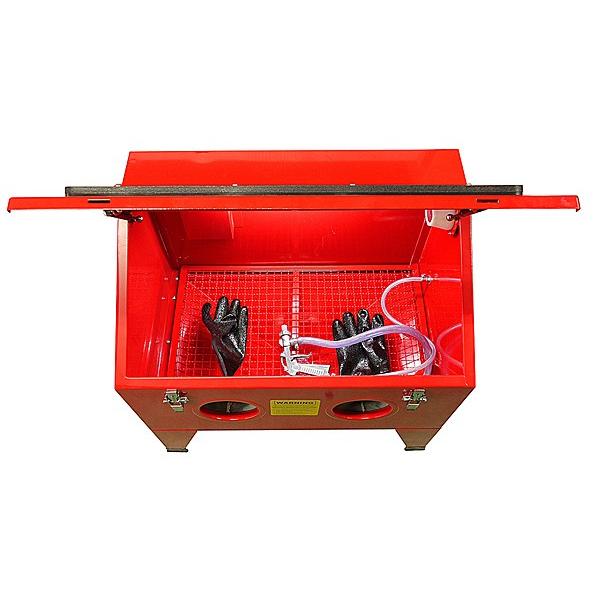 イリイ ライト付き大型サンドブラストキャビネット 190リットル イリイ ライト付き大型サンドブラストキャビネット 190リットル