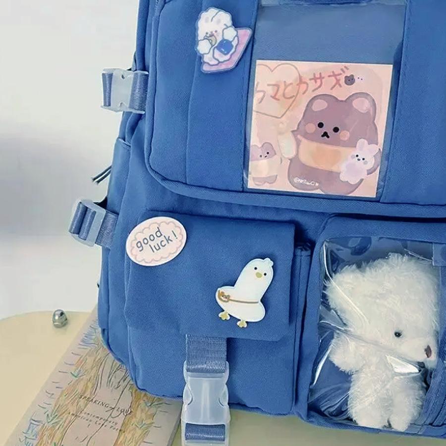 リュックサック 推し活 リュック ポケット付き ぬいぐるみ付き 韓国