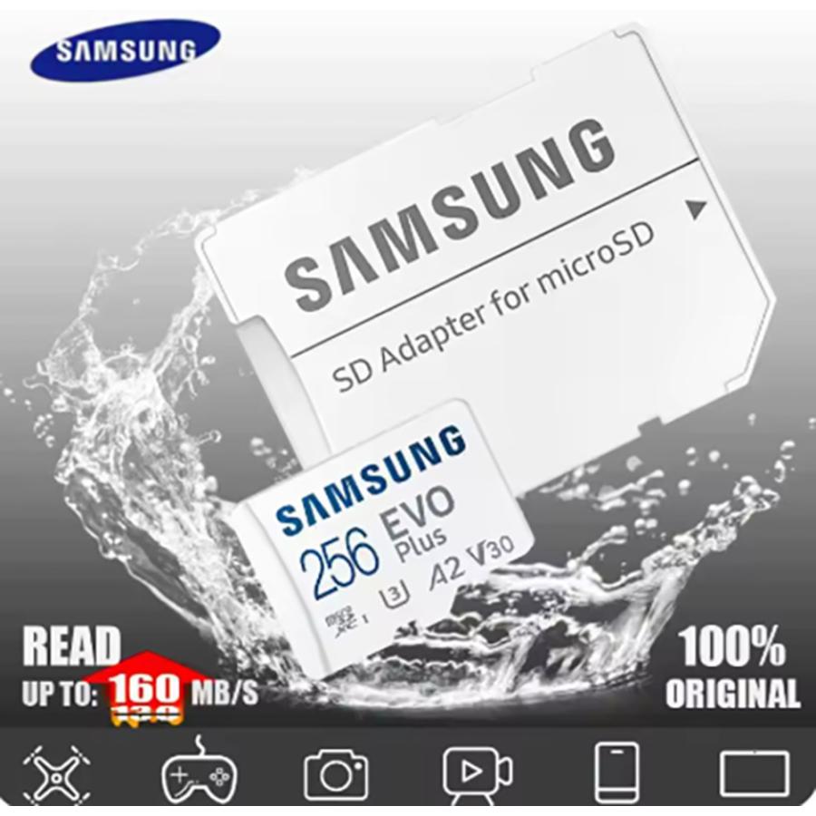 SAMSUNG サムスン microSDXC 256GB マイクロ microsdカード EVO Plus 