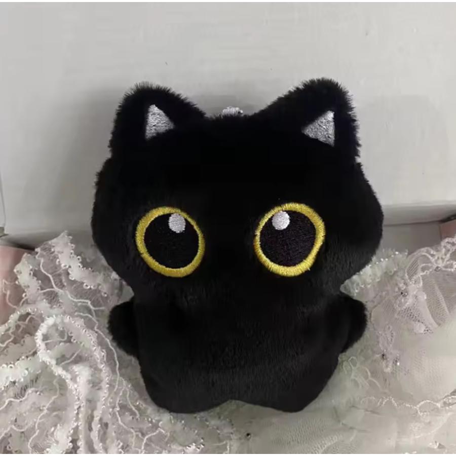 黒猫 ぬいぐるみ キーホルダー おしゃれ 10cm 可愛い バッグチャーム