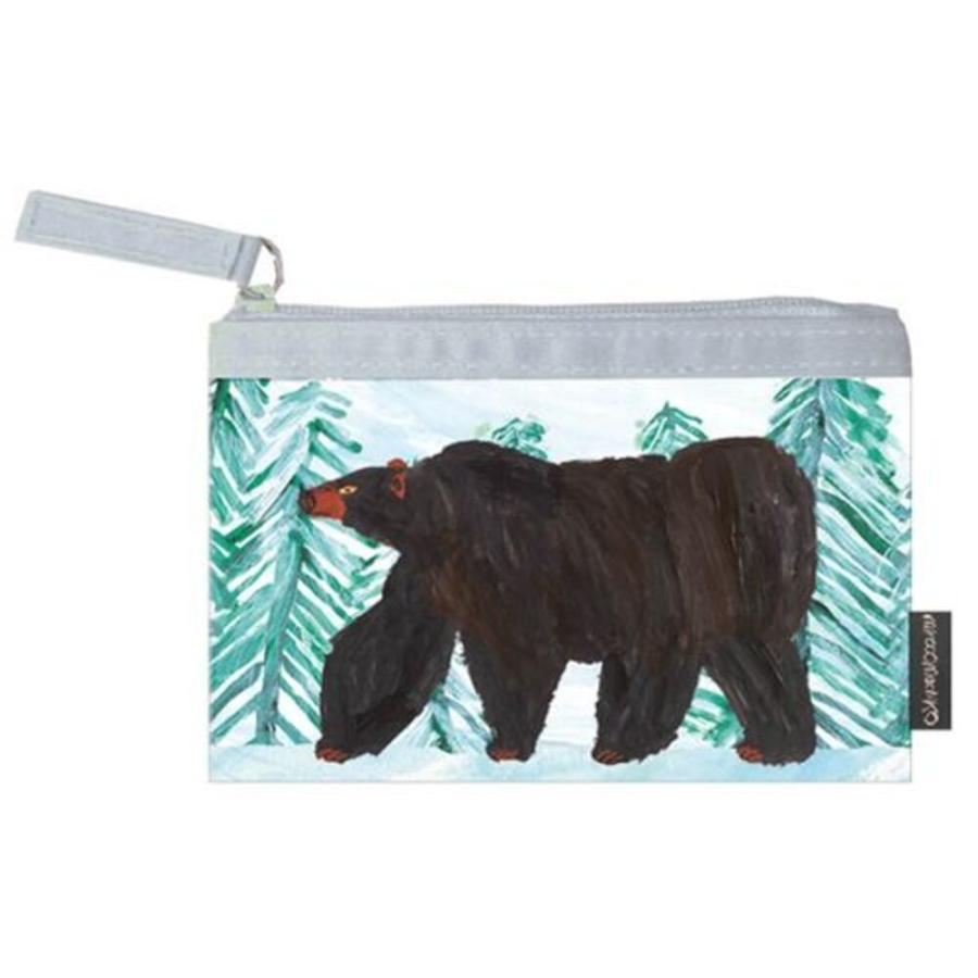 ミロコマチコ クリアポーチ クマ Sサイズ ミニポーチ フラットポーチ mirocomachi くま