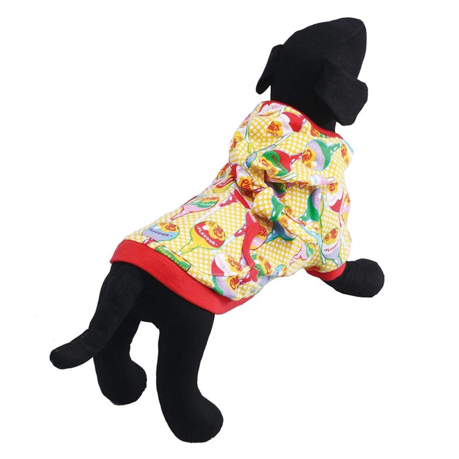 犬 服 チュッパチャプス Chupa Chups フードジップアップブルゾン イエロー レッド SS