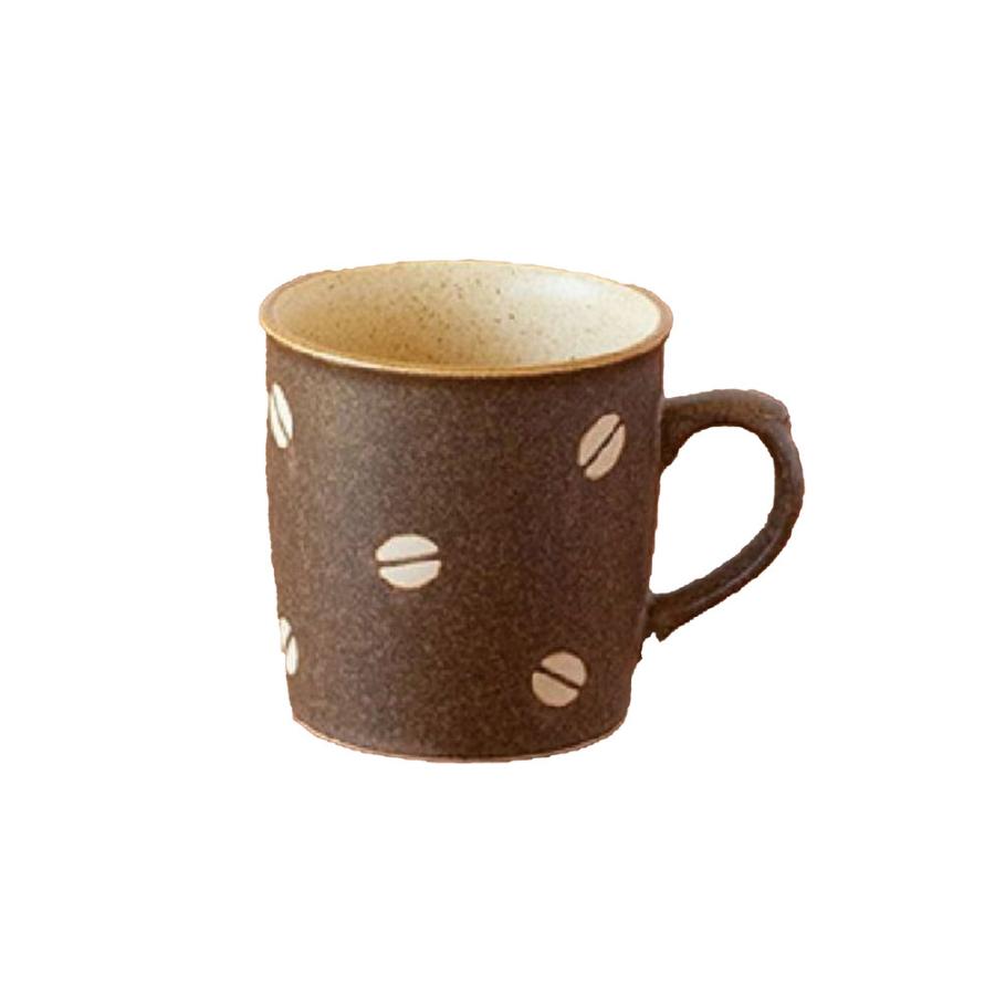 美濃焼 日本製 マグカップ コーヒーカップ コーヒー豆 ビーンズ おしゃれ カフェ イン  ココア