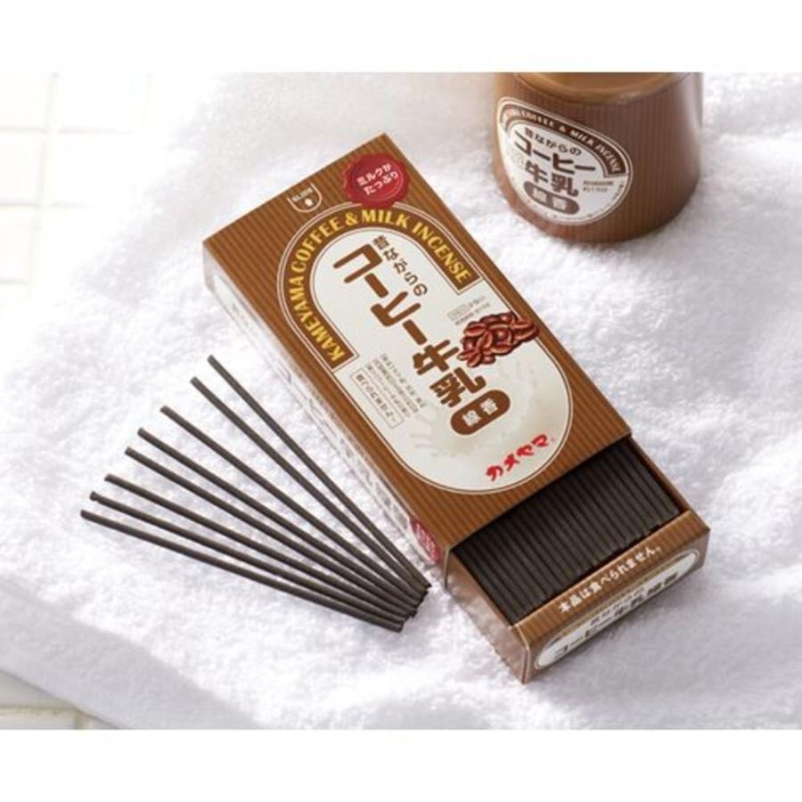 カメヤマ 珈琲牛乳 線香 ミルクコーヒーの香り お線香 ミニサイズ 5  コーヒー牛乳