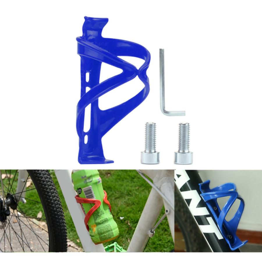 自転車用 ペットボトルホルダー ドリンクホルダー バイク サイクリング ボトル  ブルー