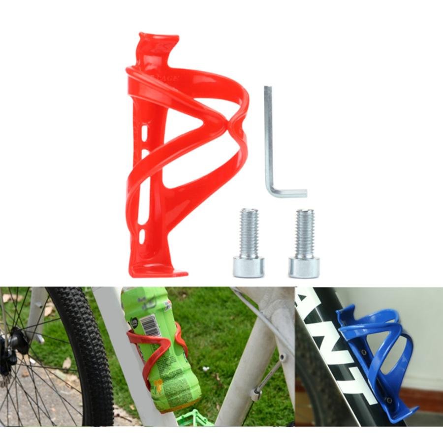 自転車用 ペットボトルホルダー ドリンクホルダー マウンテンバイク サイクリング ボトル  レッド