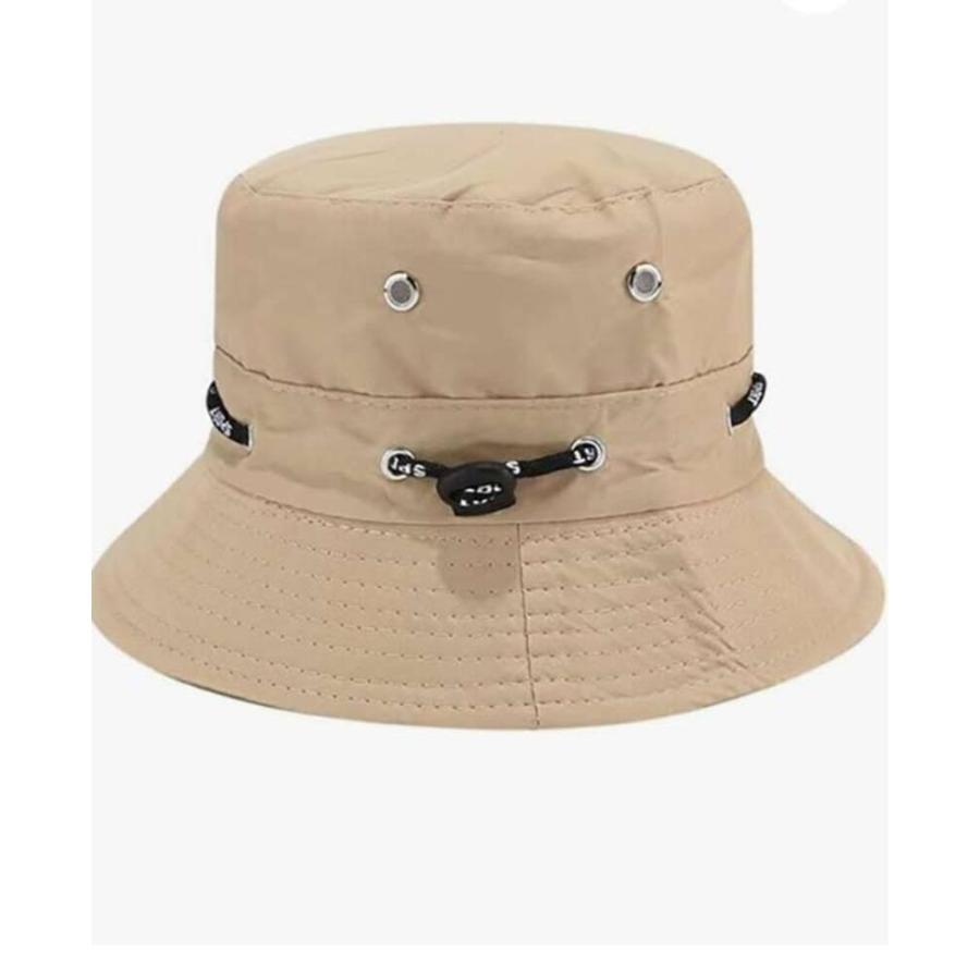 レディース メンズ バケットハット 帽子 アウトドア UVカット 紫外線対策 折りたたみ  ベージュ