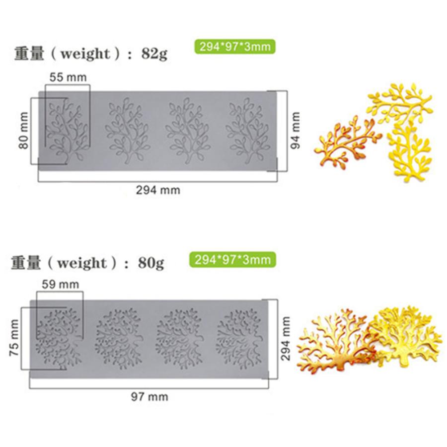 シリコンモールド レースフォンダン ケーキデコレーション 5点セット