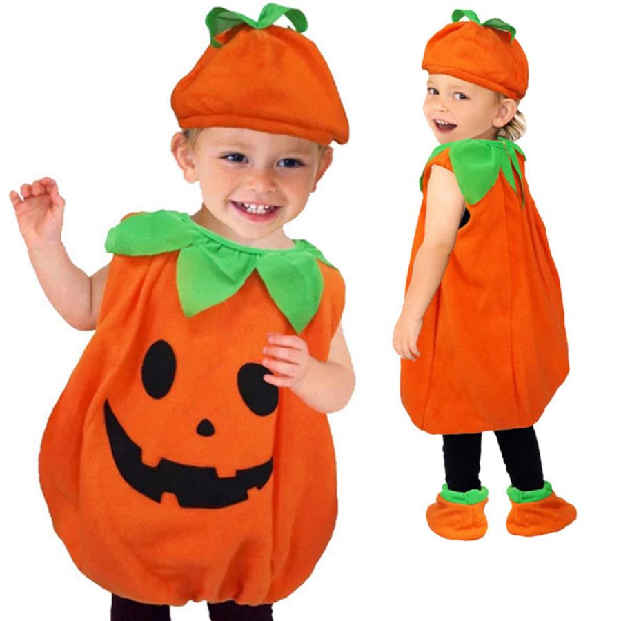 子供 ベビー 衣装 赤ちゃん ハロウィン コスプレ ハロウィン衣装 かぼちゃ 着ぐるみ カボチャ  100cm