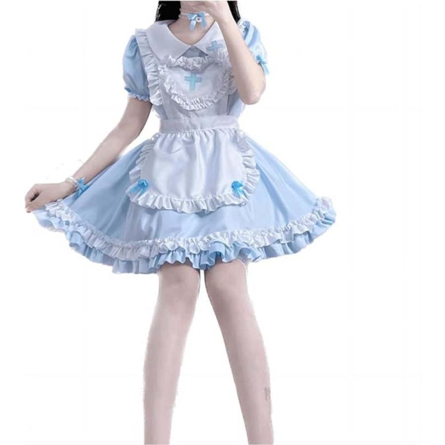 レディース ワンピース 子供 ドレス パーティー イベント ハロウィン コスプレ  水色